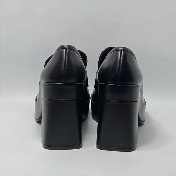 Versace Logo Leather Platform Pumps size 37.5 - Picture 10 of 13